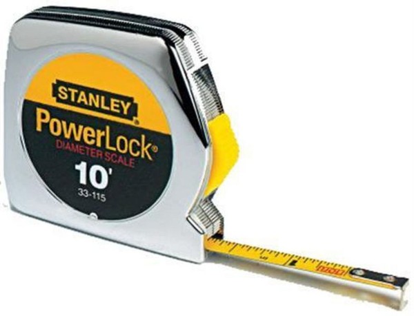 Stanley PowerLock Pocket Tape Rule with Scale 1/4" x 10 ft., 33-115