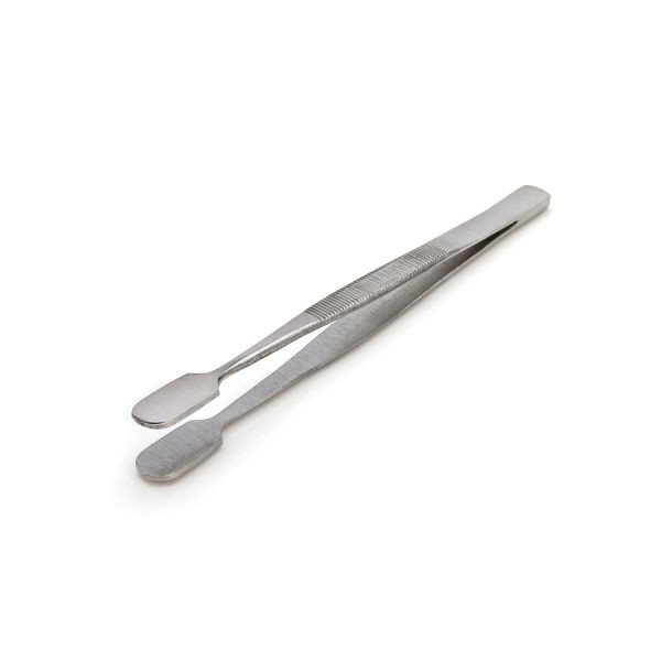 STEELMAN 4.5-Inch Rounded Spade Tip Utility Tweezers, 05607