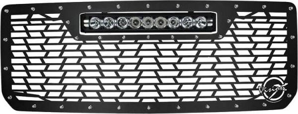 Vision-X 2015-2019 GMC Sierra 2500/3500 Light Bar Grille without Light Bar (Non-Louver), XIL-OEGB15GHD