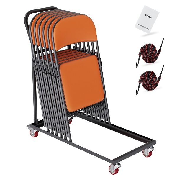 VEVOR Folding Chair Dolly, 21" Wide, 12 Chairs Capacity, ZYTC422136YCTP8YBV0