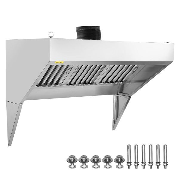 VEVOR Commercial Exhaust Hood, 7FT Food Truck Hood Exhaust, SYPYZYC7050HPWLY5V0
