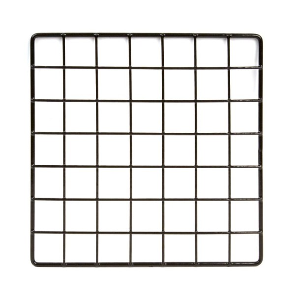 Econoco Grid Cubbie Panels 10"L x 10"W Epoxy Coated, Black, GS10/B