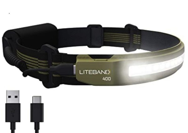 LiteBand Activ 400 Headlamp 400 Lumens Khaki, LBA400-L18K