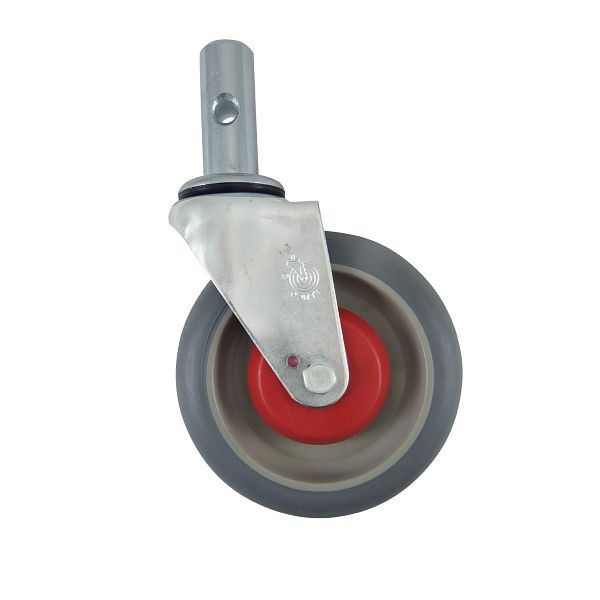 Magliner 5 in x 1-1/4 in Gray Thermoplastic Rubber Caster with Round Tread for Gemini Convertible Hand Trucks, 131031