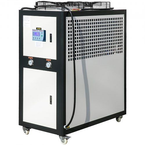 VEVOR Water Chiller 6Ton Capacity, Industrial Chiller 6Hp, Air-Cooled Water Chiller, Finned Condenser, with Micro-Computer Control, FLLSJ6DLSJ0000001V4
