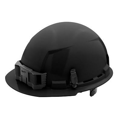 Milwaukee Black Front Brim Hard Hat with 6Pt Ratcheting Suspension - Type 1, Class E, 48-73-1130