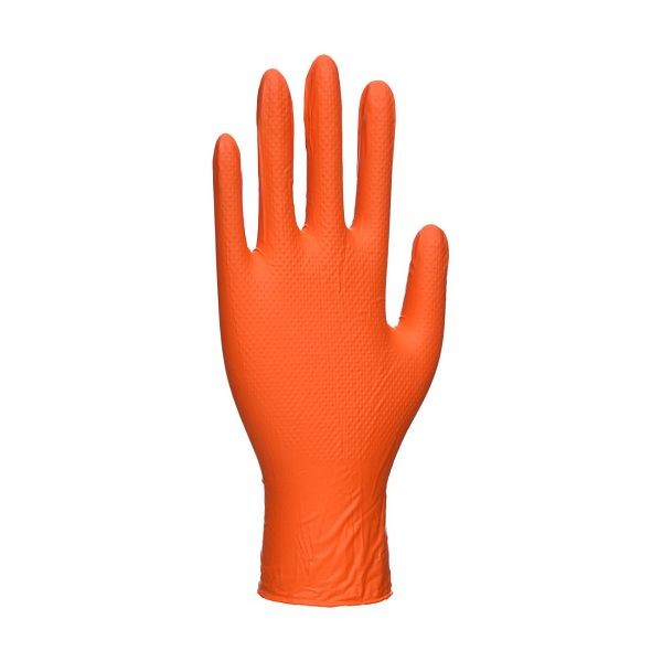 Portwest Orange HD Disposable Gloves, Orange, L, Quantity: 100 Pairs, A930ORRL