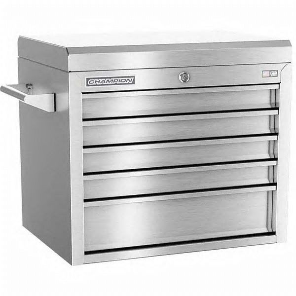 Champion Tool Storage FMPro SST 27"Wide, 20"Deep, 5 Drawers Top Chest, FMPS2705TC