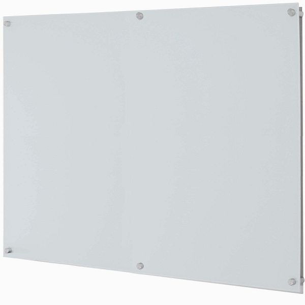 AARCO ClearVision™ Elegant Stand-Off Mounting Glass Markerboards 3mm Magnetic 48"x60", 3WGBM4860
