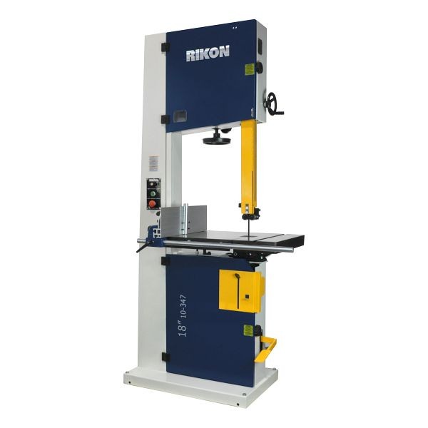 RIKON 18" Pro Bandsaw 4 HP Motor, 19" Resaw with Tool Less Guides and Quick Adjust Drift Fence, 10-347