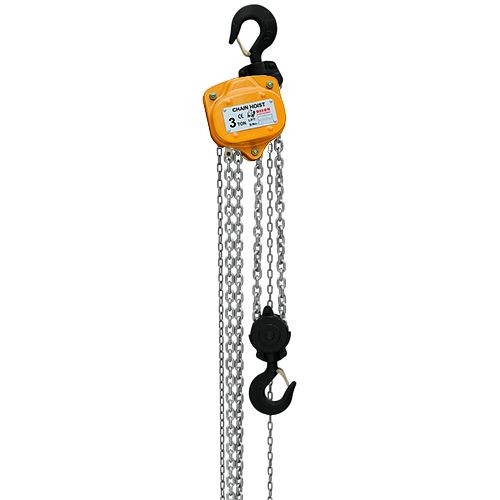 Bison Lifting Equipment 3 Ton Manual Chain Hoist 20' Lift, CH30-20-G