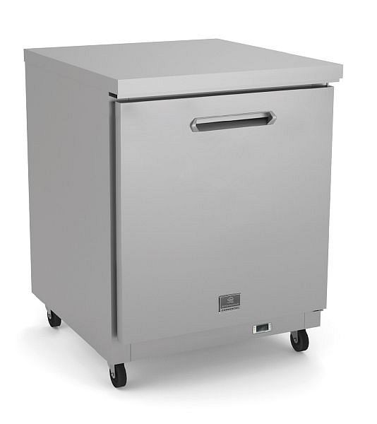 Kelvinator Commercial 1-door undercounter refrigerator, 27", R600a refrigerant gas, 33/+41°F, stainless steel, 738263