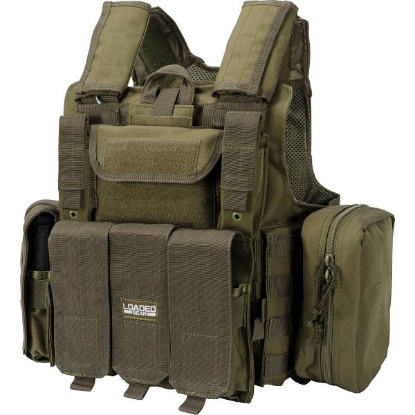 Barska Loaded Gear VX-300 Tactical Vest, OD Green, BI12286