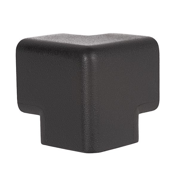 Ideal Warehouse Knuffi 3D Model H Protective Corners Black, Dimensions: 5x2x5 inch, 60-6789