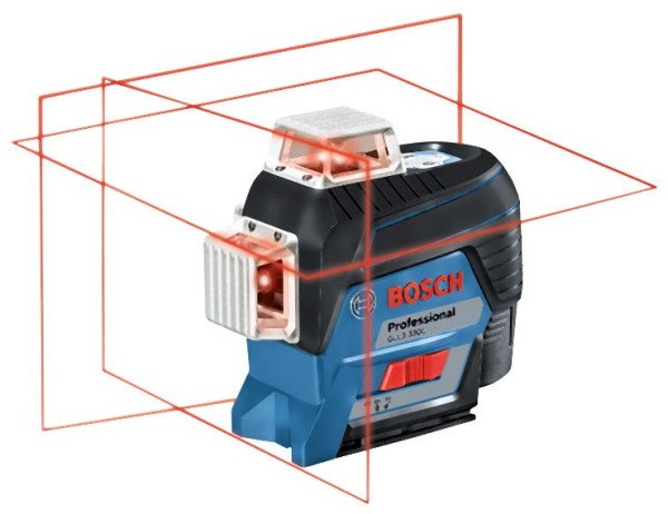 Bosch 12V Max 360⁰ Connected Three-Plane Leveling and Alignment-Line Laser Kit with (1) 2.0 Ah Battery, 0601063R14