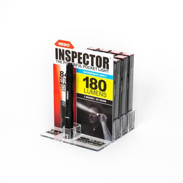 Nebo Counter Display for 180 Lumen Waterproof LED Pocket Light INSPECTOR, NEB-DSP-0010