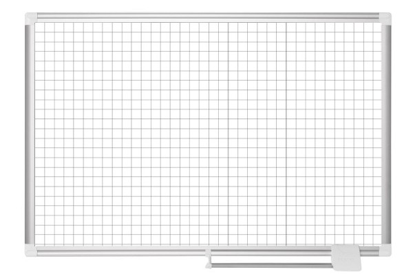 MasterVision Magnetic Steel Dry-Erase Planning Board, Size: 1" X 1" Grid, Size: 48" X 72", MA2747830