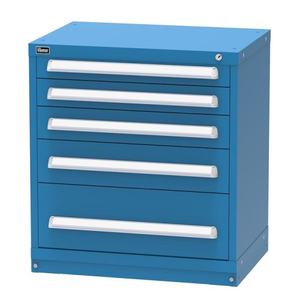 Vidmar VIDMAR GRAY Bench Height Drawer Cabinet with 5 Drawers, 21.38" x 30" x 33", RP1138AL-VIDMAR GRAY