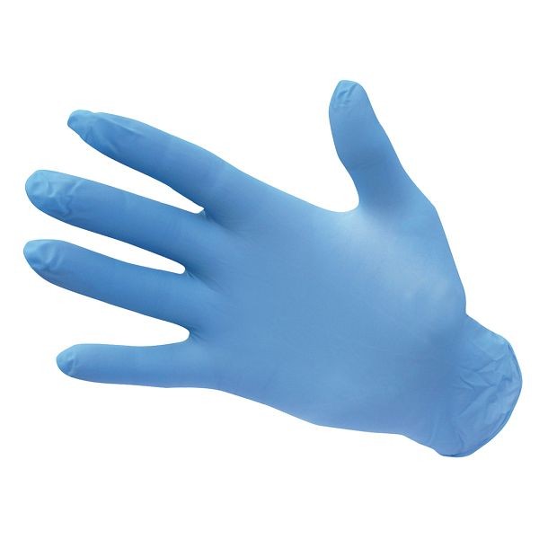 Portwest Powder Free Nitrile Disposable Glove, Blue, L, Quantity: 100 Pairs, A925BLUL