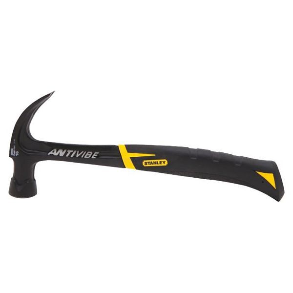 Stanley 16 oz Fatmax Anti-Vibe Curve Claw Nailing Hammer, 51-162