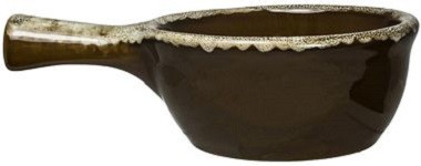 International Tableware Bakeware Stoneware Caramel Handle Soup Crock (8.5oz), Bright White, Quantity: 12 pieces, OSC-55H