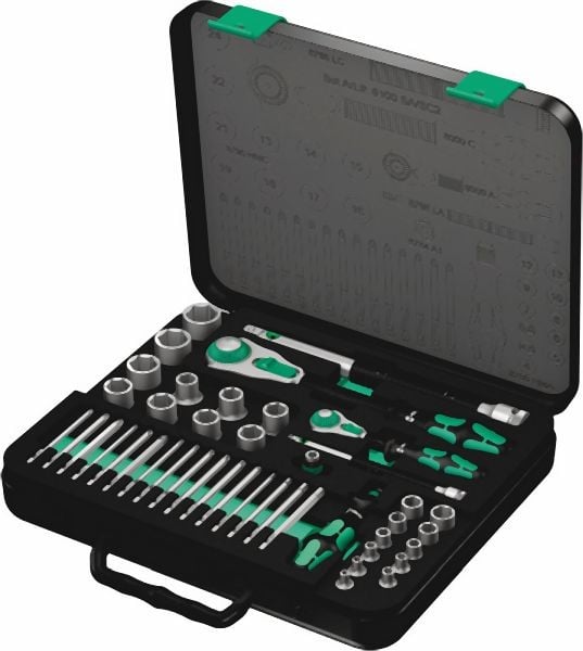 Wera 8100 SA/SC 2 Zyklop Speed Ratchet Set, 1/4" drive and 1/2" drive, metric, 05160785001