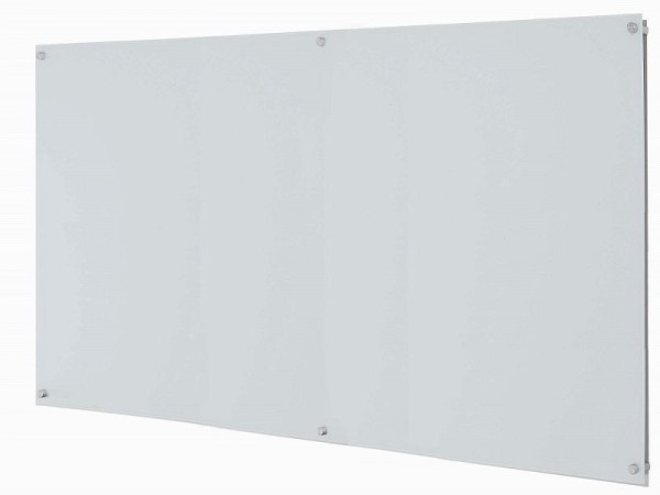 AARCO ClearVision™ Elegant Stand-Off Mounting Glass Markerboards 6mm Non-Magnetic 48"x72", 6WGB4872
