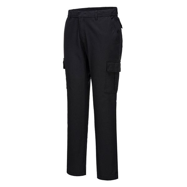 Portwest Flex Slim Combat Pants, Black, 28, Regular, S231BKR28