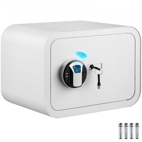 VEVOR Safe Box Lock Biometric Fingerprint 1 Cubic Foot Cash Box Key Home Office, BXXBSWC1C1HCCLQ71V0