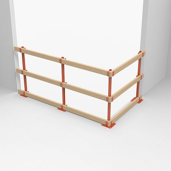 Ideal Warehouse ProGuard Temporary Guardrail Post Kit, Dimensions: 10x10x40 inch, 70-8010