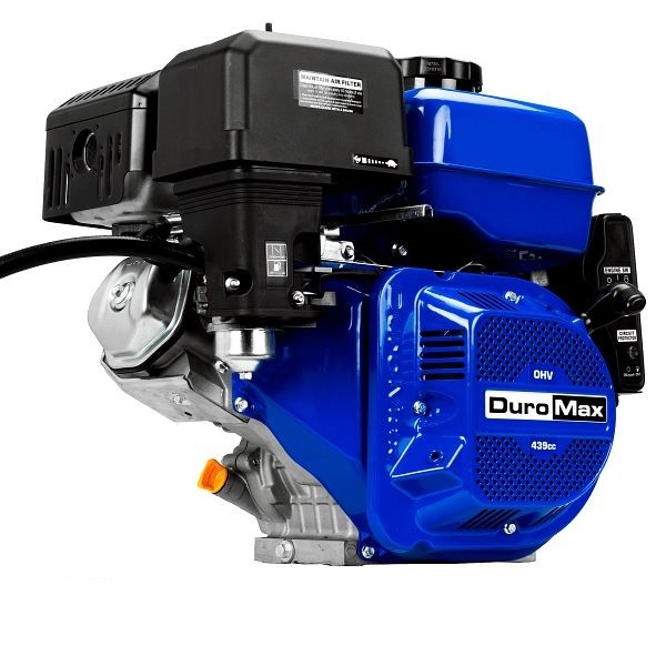 DuroMax 1-Inch Shaft Recoil/Electric Start Horizontal Dual Fuel Engine, 439cc, XP18HPX