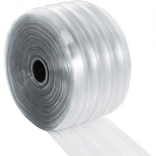 VEVOR Ribbed PVC Plastic Strip Curtain 150ft Roll for Walk-in Warehouse Door, PVCML45000X200MM1V0