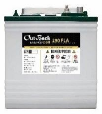 OutBack Power EnergyCell 290FLA Deep Cycle Flooded. 290Ah c/100, 6V Top Terminal, 290FLA