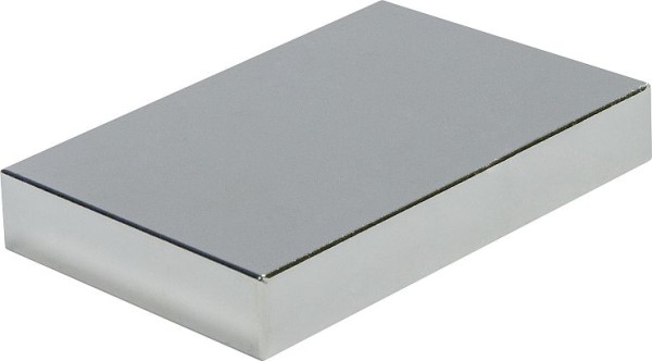 Mag-Mate Nickel Plated Rare Earth Magnet 0.25" Thick 0.50" Width, 2.00"Length 35 MGOe, NE2550200NP35