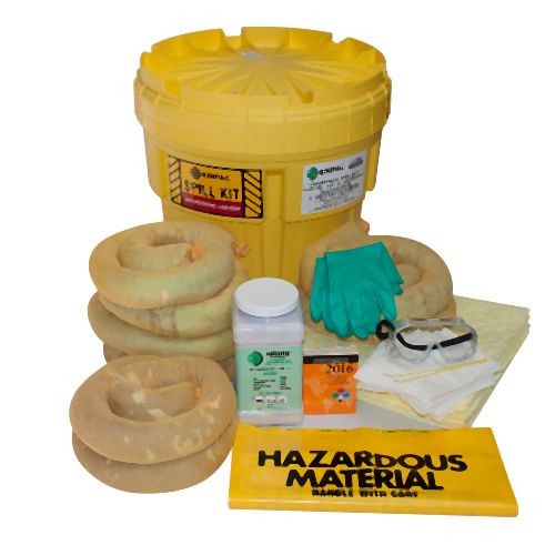 ENPAC 20 Gallon Salvage Drum Spill Kit Aggressive, Yellow, 1321-YE