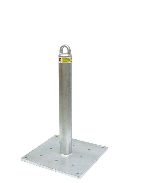 Super Anchor Safety CRA-24W HDG 24" with Loop Top Riser & Base Plate, 1042-W