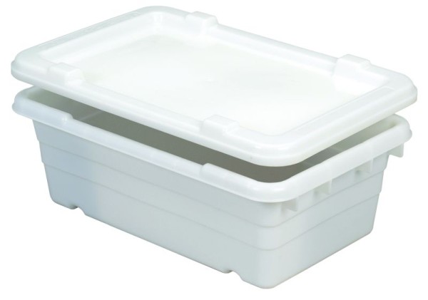 Reusable Transport Packaging Food Handling Container With Lid, 25 x 16 x 09, DCSNS05-251609