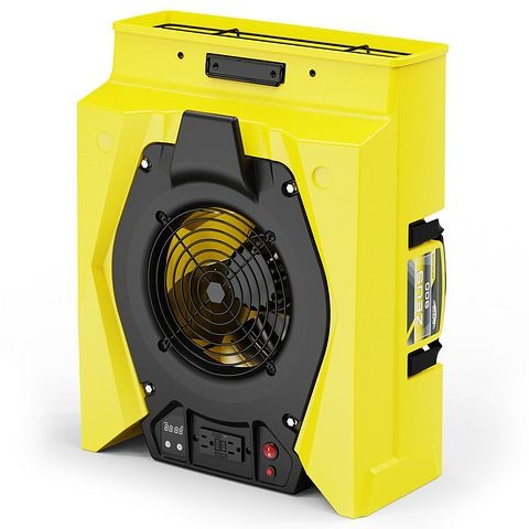 AlorAir Zeus 900, Yellow, Air Mover Professional Dryer, 950 CFM with 1.8 Amps, Variable Speed, X0020V42I9