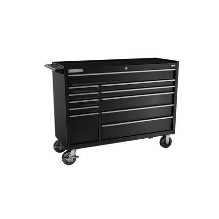 Champion Tool Storage FMPro 54"Wide, 20"Deep, 3600 lb, 11 Drawers Cabinet, Casters - Black, FMP5411RC-BK