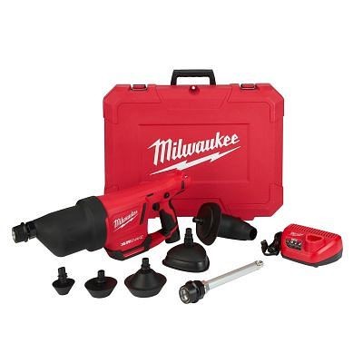 Milwaukee M12 Airsnake Drain Cleaning Air Gun Kit, 2572B-21