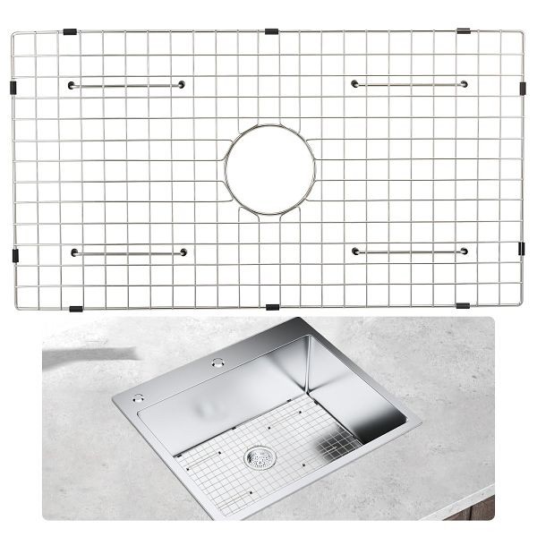 VEVOR Sink Protector Grid, 28.5"x15.6" Stainless Steel Sink Grates, SCBHDJ12815INYUWWV0