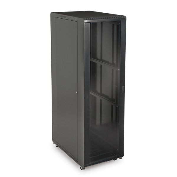 Kendall Howard 42U LINIER, Server Cabinet, Glass/Vented Doors, 36" Depth, 3100-3-001-42