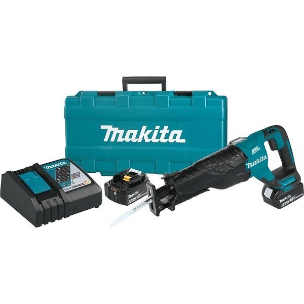 Makita 18V LXT 5.0 Ah Brushless Cordless Reciprocating Saw Kit, XRJ05T