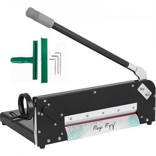 VEVOR 12" Width Manual Stack Paper Trimmer A4 Paper Cutter with Clamp & Safe Lock, QZJSG-299A4000001V0