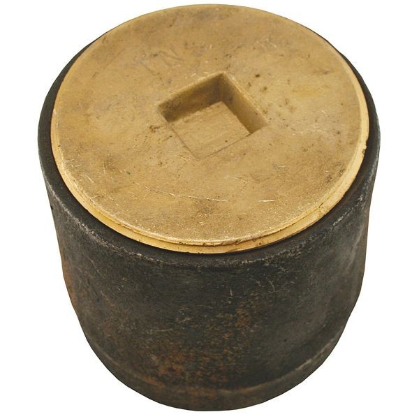Jones Stephens 6" Plain End Cleanout Long Pattern with 5" Countersunk Heavy Pattern Plug - 4" Height, C39206