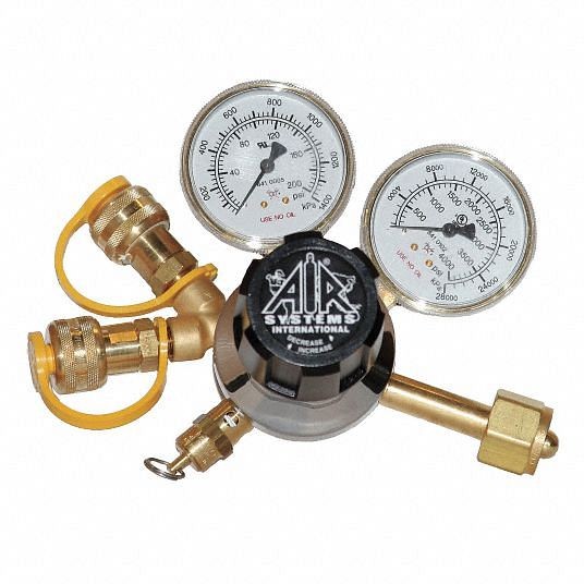 Air Systems International Air Cylinder Regulator, For Use With Pressure Demand Airline Respirators, RG-3000-2Y
