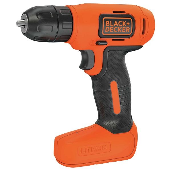 BLACK+DECKER 8 V 3/8 In. Brushed Cordless Drill Kit (Battery & Charger), BDCD8C