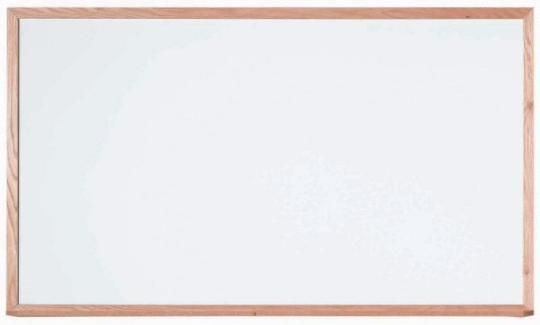 AARCO Multi-Purpose Institutional Series Markerboard, 36" x 60", Red Oak Frame, WOS3660