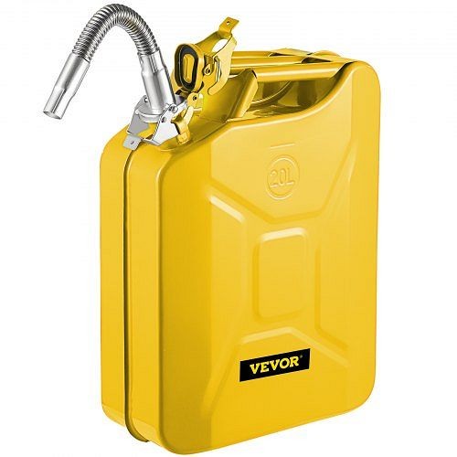 VEVOR Jerry Can 5.3 Gal / 20L Jerry Fuel Can with Flexible Spout for Cars Yellow, JBYTHSBDDWC3LGPANV0