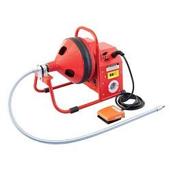 Gorlitz "Little Rooter" Sink Cleaning Machine, Built In Footswitch, 1/4" X 35' Cable, GO 15 SE